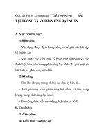 Giáo án Vật lý 12 nâng cao - TIẾT 94-95-96: BÀI TẬP PHÓNG XẠ VÀ PHẢN ỨNG HẠT NHÂN pps