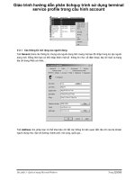 Giáo trình hướng dẫn phân tích quy trình sử dụng terminal service profile trong cấu hình account p1 pptx