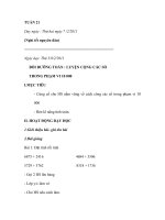 Giáo án lớp 3 năm 2011 - Tuần 21 pot