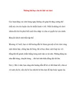 Những bài học cho bé khi vui chơi ppt