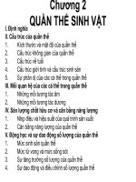 CHƯƠNG 2 - QUẦN THỂ SINH VẬT ppsx