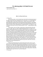 Các phương pháp và kĩ thuật lên men ppsx