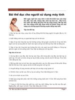 SỰ DỤNG MÁY TÍNH HIỆU QUẢ - CÁC BÀI KHỞI ĐỘNG pot