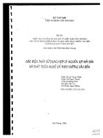 Các biện pháp sử dụng hợp lý nguồn lợi hải sản và phát triển nghề cá theo hướng lâu bền part 1 ppsx