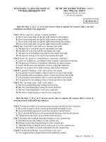 ĐỀ THI THỬ ĐẠI HỌC NĂM 2011 LẦN 1 Môn: Tiếng Anh - Mã đề thi 132 doc
