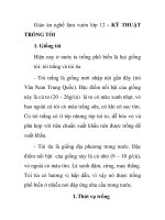 Giáo án nghề làm vườn lớp 12 - KỸ THUẬT TRỒNG TỎI potx