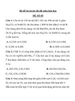 Bộ đề ôn luyện thi đh môn hóa học ĐỀ SỐ 05 pptx