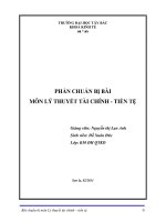 Bài luận tài chính tiền tệ pdf