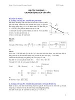 Bài tập cơ học đại cương - Phần 1 Cơ học vật rắn - Chương 1 ppt