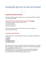 Giáo trình hướng dẫn phân tích hai vòng lặp của mỗi Service,Activity theo phương thức chu kỳ thời gian p5 doc