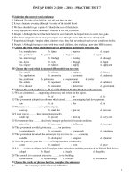 ÔN TẬP KHỐI 12 (2010 – 2011) - PRACTICE TEST 7 potx