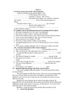 KÝ THI THỬ HSG MÔN ANH VĂN NĂM 2011 - TEST 35 ppt