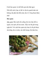 Cách bảo quản và chế biến quả sấu thật ngon pot