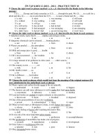 ÔN TẬP KHỐI 12 (2010 – 2011) - PRACTICE TEST 10 docx