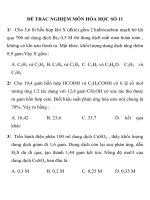 ĐỀ THI TRẮC NGHIỆM LUYỆN THI CĐ, ĐH MÔN HÓA HỌC SỐ 11 pot