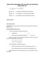 Giáo trình hướng dẫn cách xác định các hình thức thanh toán nợ phần 1 pdf