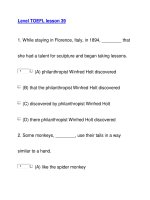 Level TOEFL lesson 39 ppt