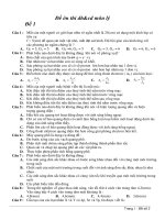 Đề ôn thi ĐH & CĐ môn lý - Đề 1 ppsx