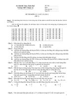 ĐỀ THI MÔN LÝ LẦN 2 (ĐỀ 1) pot