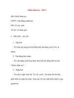 Giáo án âm nhạc lớp chồi: Chiếc khăn tay - Tiết 1 doc