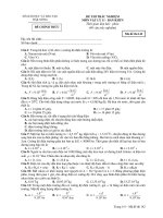 ĐỀ THI TRẮC NGHIỆM MÔN VẬT LÝ 11 - Mã đề thi 142 ppt