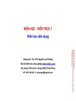 Kiến trúc dân dụng - Phần 1 & 2 potx