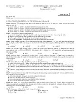 Đề thi thử vật lí - lần 3 - mã đề 132 doc