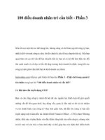 100 điều doanh nhân trẻ cần biết - Phần 3 ppsx