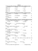 KỲ THI THỬ HSG MÔN ANH VĂN NĂM 2011 - TEST 50 pot