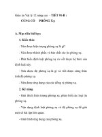 Giáo án Vật lý 12 nâng cao - TIẾT 91-B : CỦNG CỐ PHÓNG XẠ docx