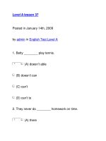Level A lesson 37 ppsx