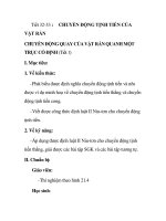 áo án vật lý lớp 10 chương trình cơ bản - Tiết 32-33 : VẬT RẮN CHUYỂN ĐỘNG TỊNH TIẾN CỦA CHUYỂN ĐỘNG QUAY CỦA VẬT ppsx