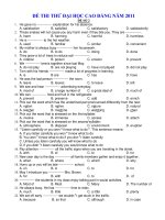 ĐỀ THI THỬ ĐẠI HỌC CAO ĐẲNG NĂM 2011 - ĐỀ SỐ 2 doc