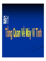 Tổng quan về máy vi tính - Bài 1 pps