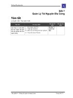 CHỨNG CHỈ QUẢN TRỊ MẠNG LINUX - BÀI 7 ppt