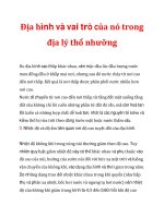 Địa hình và vai trò của nó trong địa lý thổ nhưỡng_2 pptx