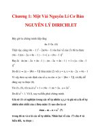 Chương 1: Một Vài Nguyên Lí Cơ Bản - NGUYÊN LÝ DIRICHLET_2 pptx