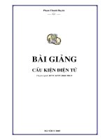 Cấu kiện điện tử - Chương 1 pptx