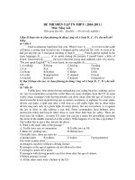 ĐỀ THI DIỄN TẬP TN THPT ( 2010-2011 ) Môn: Tiếng Anh potx