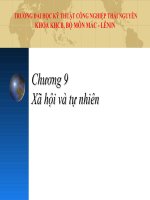 Chương 9 Xã hội và tự nhiên docx