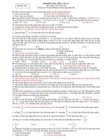 ĐỀ KIỂM TRA MÔN VẬT LÝ Ôn thi Đại học - Mã đề: 008 doc