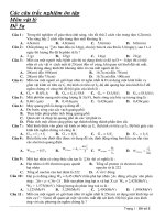 Các câu trắc nghiệm ôn tập Môn vật lý - Đề 5A potx