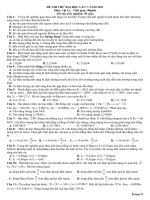 Đề thi thử đại học môn vật lý lần 7 năm 2011 pptx