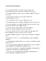 bài test tiếng anh 10