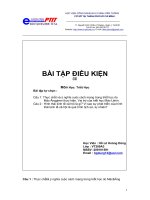 BÀI TẬP TRIẾT HỌC docx