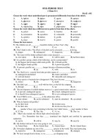 ONE-PERIOD TEST ( Class 12 ) Mã đề : 002 pdf