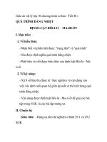 Giáo án vật lý lớp 10 chương trình cơ bản - Tiết 48 : QUÁ TRÌNH ĐẲNG NHIỆT ĐỊNH LUẬT BÔI-LƠ - MA-RI-ỐT potx