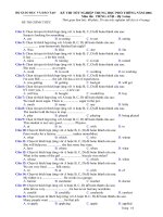 ĐỀ THI TỔNG HỢP TIẾNG ANH pps