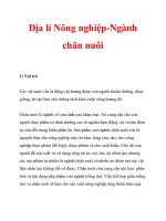 Địa lí Nông nghiệp-Ngành chăn nuôi pptx
