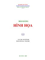 BÀI GIẢNG HÌNH HỌA - BÀI MỞ ĐẦU pptx